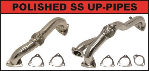 Flo-Pro Heavy Duty Up-Pipes For 2008-2010 Ford Powerstroke 6.4L Superduty 6.4 - Image 1 of 1