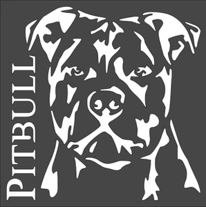 1- 8x8 inch Stencil, (VA-27) Pitbull Dog (6mil)***** - Picture 1 of 2