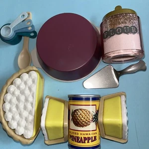 Lote de tazones de harina para pastel de cocina American Girl Claudie Bakery - Imagen 1 de 3