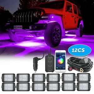 Extensible C3 12Pods RGBW LED Luces de Roca Bajo el Cuerpo Control Inalámbrico - Imagen 1 de 19