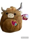 Squishmallows - "Wilfred" The Highland Cow, 8 inches, NWT, Valentines 2023