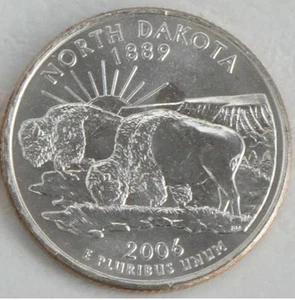 USA State Quarter 2006 North Dakota - Bild 1 von 1