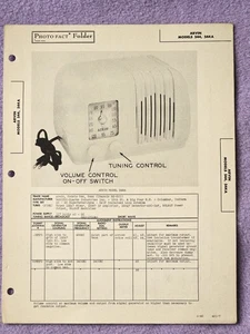 Arvin Model 544 544a VTG Howard Sams 1946 Radio Photofact Folder 416-7 - Picture 1 of 1