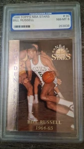 BILL RUSSELL 1996 TOPPS NBA STARS #90 BILL RUSSELL PGA GOLDEN SEASON - Picture 1 of 4