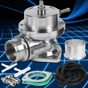 UNIVERSAL ALUMINUM SILVER S STYLE 2.5� FLANGE TURBO BLOW OFF VALVE BOV 30 PSI - Picture 1 of 5