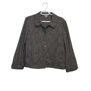 Blazer Jill jaspeado tweed con botones para mujer mediano preppy dinero antiguo clásico - Imagen 1 de 8