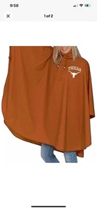 Storm Duds Texas Longhorns Heavy Weight Adult Adjustable Hood PVC Rain Poncho 2 - Picture 1 of 2