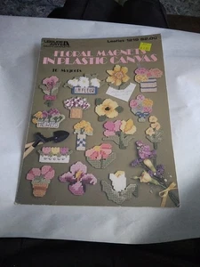 Floral Magnets In Plastic Canvas Sixteen Pattern Booklet 1219 Flowers Herbs - Picture 1 of 6