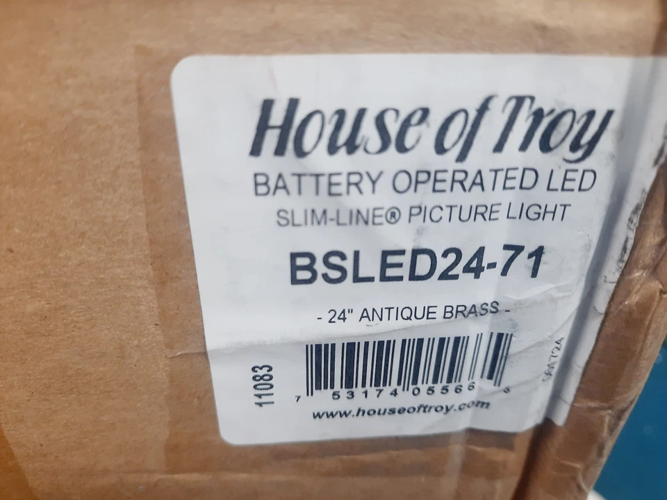 House of Troy BSLED24-71 Slim-line Picture Light Antique Brass *NEW* - Image 1 of 4