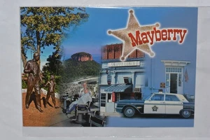Mayberry (Mount Airy, North Carolina) Multi-View Postcard W/Glitter Decoration - Picture 1 of 2