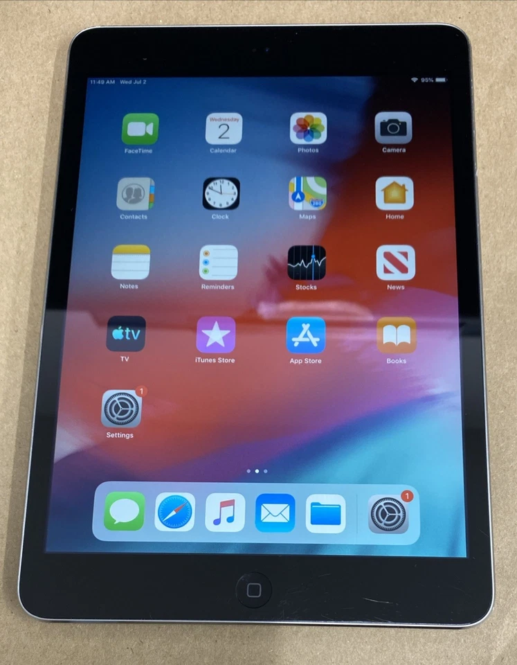 Unlocked Apple iPad Mini 2 32GB Wi-Fi 7.9" Space Gray A1489 (ME276LL/A) x N43 - Image 1 of 4