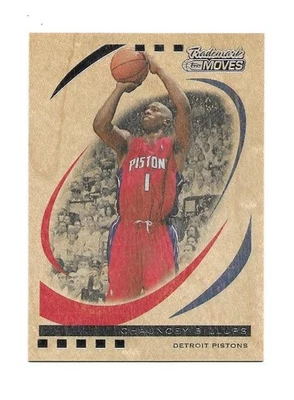 Chauncey Billups Topps 2007 marca registrada movimientos #27 serie Detroit Psitons # 13/75 Foto 1 de 2