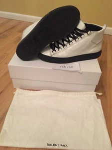 Balenciaga Arena White Black Size 40 - Picture 1 of 8