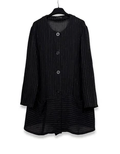 Ischiko by OSKA Linen Light Jacket Striped Size 40 D / 10 US - Picture 1 of 6