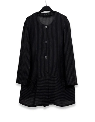 Ischiko by OSKA Linen Light Jacket Striped Size 40 D / 10 US - Image 1 of 4