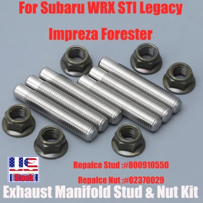 Kit de pernos y tuercas colector de escape para Subaru WRX STI Legacy Impreza Forester + BRZ Foto 1 de 4