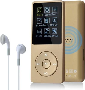 AGPTEK MP3 Player with Bluetooth 5.3, 64GB Internal Memory Expandable up to - Picture 1 of 8