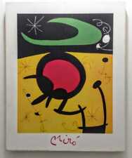 JOAN MIRO :_ flight of birds _ LITHOGRAPHY _ TEXTURED 19 BY 16 INCHES UNFREMED
