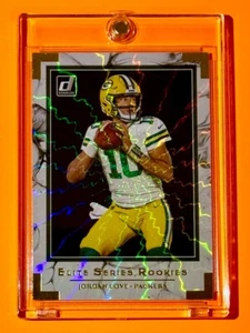 Jordan Love RARE SILVER REFRACTOR ROOKIE DONRUSS ELITE SERIES RC PACKERS MINT! - Picture 1 of 5