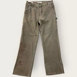 Pantaloni da falegname invecchiati uomo 32x32 trash grunge abbigliamento da lavoro pittore pattinatore Y2K - Foto 1 di 16