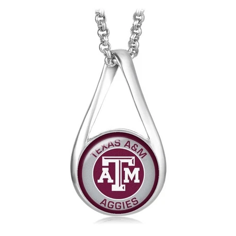 Texas A&M Aggies Womens Sterling Silver Necklace University Gift D28 Cover
