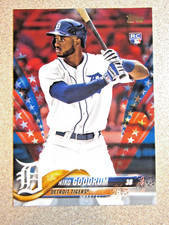 2018 TOPPS SERIES 2 639 NIKO GOODRUM INDEPENDENCE DAY 56/76 DETROIT TIGER ROOKIE