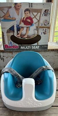 Bumbo 3 en 1 Multi Asiento Azul Blanco 6 a 36 Meses Foto 1 de 4