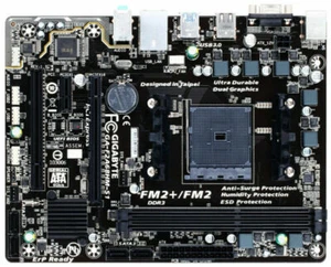 Gigabyte GA-F2A68HM-S1 Motherboard AMD A68H Socket FM2 DDR3 Micro ATX VGA Athlon - Picture 1 of 3