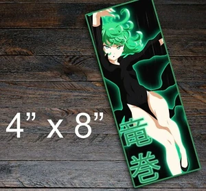 Tatsumaki Green Super Power Tornado Slap Sticker Vinyl Decal Bumper Sticker - Picture 1 of 2