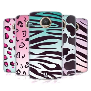 HEAD CASE DESIGNS FAD ANIMAL PRINTS GEL CASE & WALLPAPER FOR MOTOROLA PHONES - Picture 1 of 12