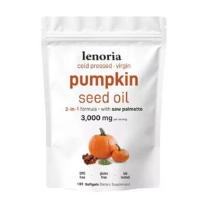 Olio di Semi di Zucca 3000mg|180 Capsule|-Pressato a Freddo/_=83 - Foto 1 di 11