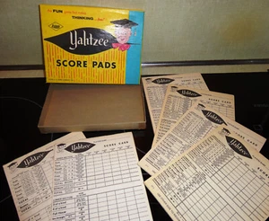 Vintage 1956 ES Lowe Yahtzee Score Pads #6/100, 5.25 x 7" 100+ Sheets New Blank - Picture 1 of 3