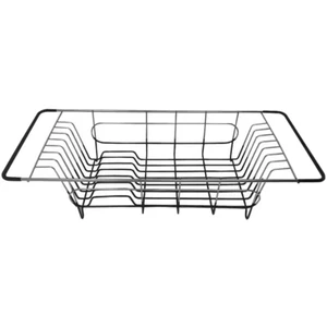 Over the Sink Metal Dish Drainer Drying Rack, 8 x 10 in. - Picture 1 of 6
