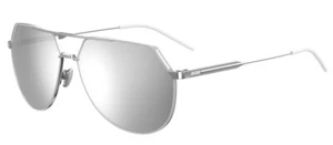 NEW DIOR RIDING 085L/DC Sunglasses, Palladium white / Super Silver Mirror - Picture 1 of 6