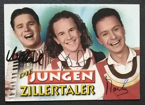 2705 Die Jungen Zillertaler Musik Autogrammkarte original signiert - Bild 1 von 2