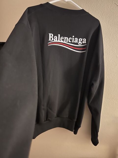 Balenciaga 'logo Maison' Long Sleeve Shirt in Black