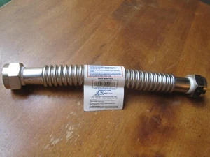 Durchlauferhitzer Anschluss, 1"x1"x12" Edelstahl Wellanschluss NEU - Bild 1 von 4