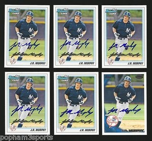 JOHN RYAN MURPHY Signed/Autographed 2010 BOWMAN CARD RC Yankees J.R. w/COA