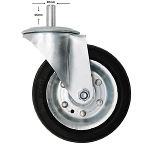 Rodillos de dirección sin y con freno 230mm, limpiadoras adecuadas PFT G4 y similares - Imagen 1 de 2