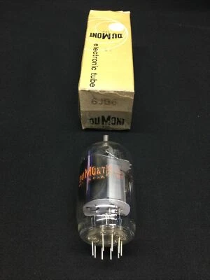 NUEVO EN CAJA TUBO DE VACÍO DUMONT (Hecho en Sylvania) 6JB6 Radioaficionado Barrido Probado 12.8748 Foto 1 de 3