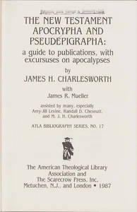 American Theological Library Association Monograph: The New Testament Apocrypha - Picture 1 of 1