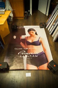 TAM TAM 💋LINGERIE C French Bus Vintage Advertising Fashion Sexy Poster Original - Picture 1 of 7