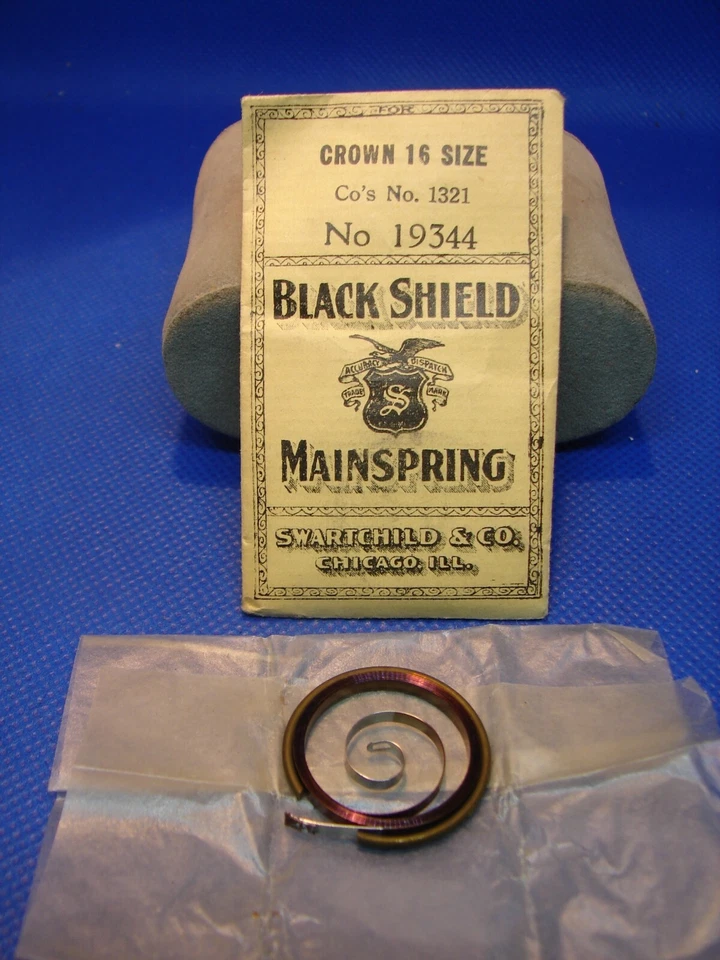 RELOJ BOLSILLO ANTIGUO MUELLE PRINCIPAL 16s CORONA Nº 1321 NOS PIEZA DE REPARACIÓN Foto 1 de 1