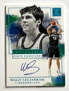 Panini Impeccable Wally Szczerbiak Shots Signatures Platinum Auto 2019-20 1/1 - Imagen 1 de 2