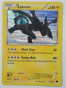 Zekrom 39/116 Holo Rare Plasma Freeze LP English Pokemon Card - Picture 1 of 2