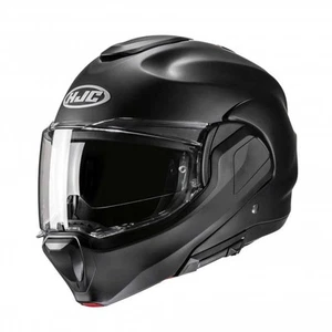 Casco HJC abatible/modular - F100 abatible liso (negro mate) - Imagen 1 de 6
