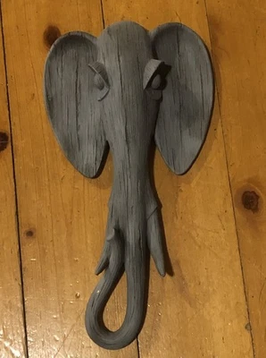 Máscara de sabana elefante Toscano de diseño 16,5" escultura de pared África 3D Foto 1 de 4