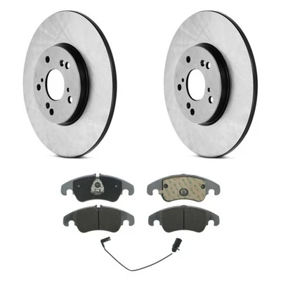 For Audi Q5 2013-2016 Wagner ThermoQuiet Front Brake Kit w Semi-Metallic Pads Foto 1 de 3