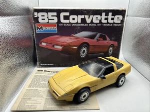 🔥 Kit Modelo Corvette Vintage Monograma '85 Escala 1/24 2209 Chevy Chevrolet CONSTRUIDO - Imagen 1 de 9
