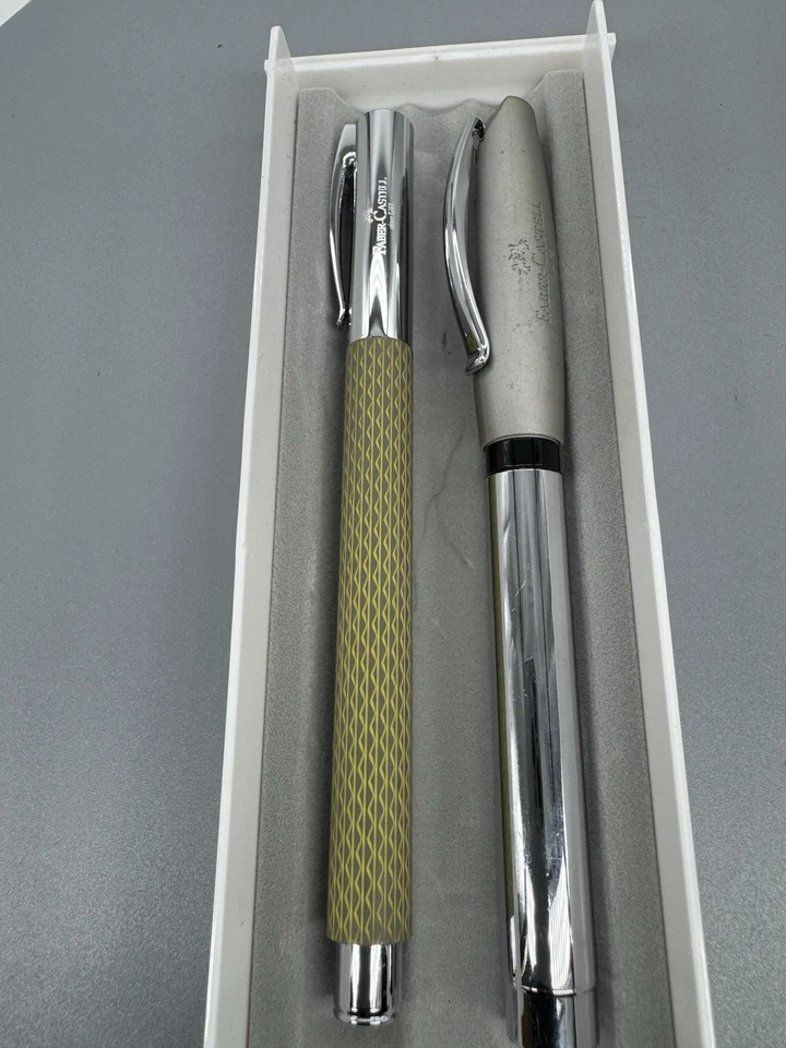 Faber-Castell Design Schreibset – Kugelschreiber & Füller – Weiß Box – Germany - Bild 1 von 4